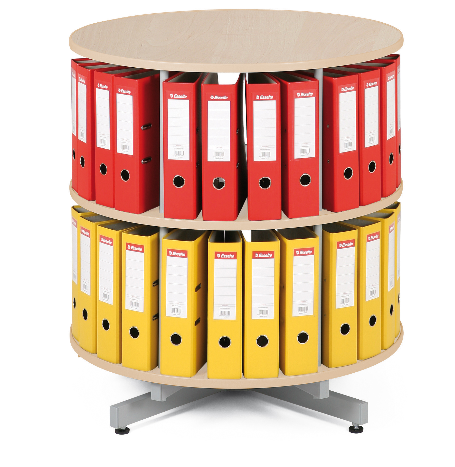 Archivační otočná skříň - 2 patra - šedá